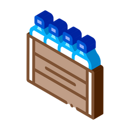 Milk Box Bottles  Icon