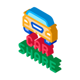 Car Share  Icon