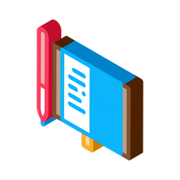 Pen And Notes  Icon