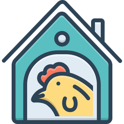 Chicken In Coop  Icon