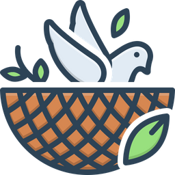 Bird In Nest  Icon