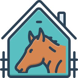 Horse In Stable  Icon