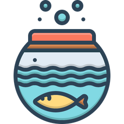 Fish Inside The Bowl  Icon