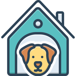 Dog In Kennel  Icon