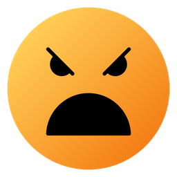 Angry Face With Open Mouth  Icon