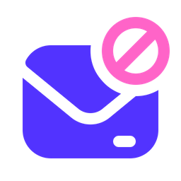 Block Message Envelope Icon