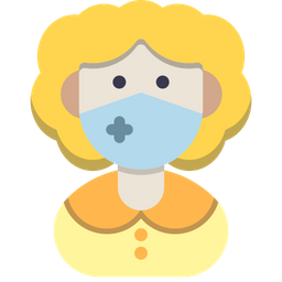 Girl With Mask  Icon