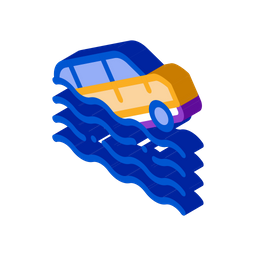 Car Sinking  Icon