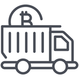 Bitcoin-Lieferung  Symbol