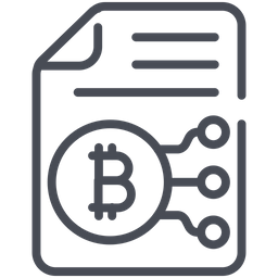 Bitcoin-Dokument  Symbol