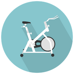 Bicicleta de exercício  Ícone