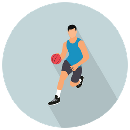 Basketball-Spieler  Symbol