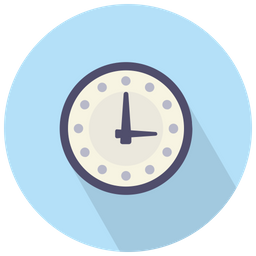 Round Clock Clock Time Icon