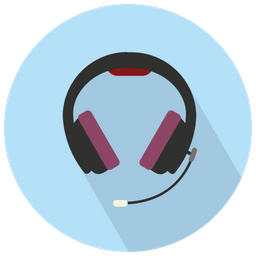 Headsets With Microphone Icon