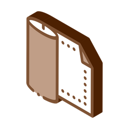 Leather Textile Roll  Icon