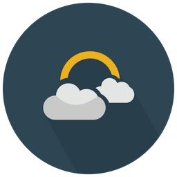 Clouds With Sunlight  Icon