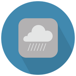 Cloud With Rain  Icon