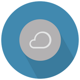 Cloud In Circle  Icon