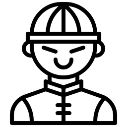 Chinesischer Mann  Symbol