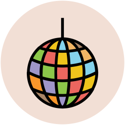 Disco Ball Glitter Icon