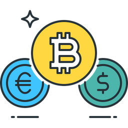 Intercambio de bitcoins  Icono