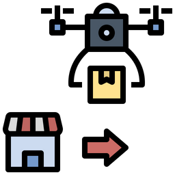 Entrega de drones  Ícone