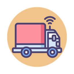 Autonomous Truck  Icon