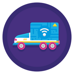 Autonomer LKW  Symbol