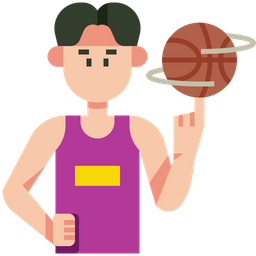 Playing Basketball  Icon