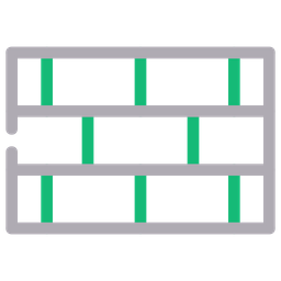 Parede de tijolos  Ícone