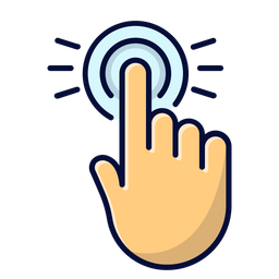 Klick-Hand  Symbol