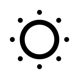 Geringe Helligkeit  Symbol