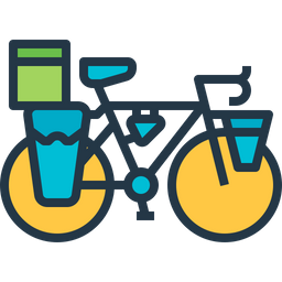 Bicycle Delivery  Icon