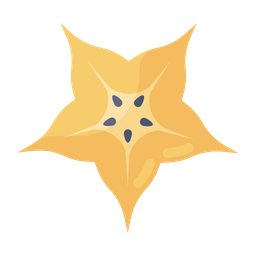 Sternfrucht Averrhoa Karambole Tropische Fruchte Symbol