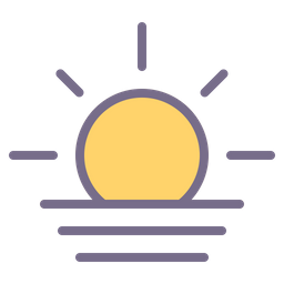 Sonnenaufgang  Symbol