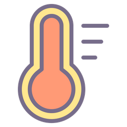 Hohe Temperatur  Symbol