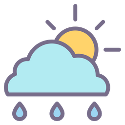 Sonnig Regen  Symbol