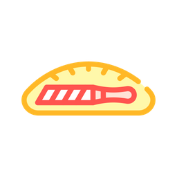 Knife In Bread  Icon