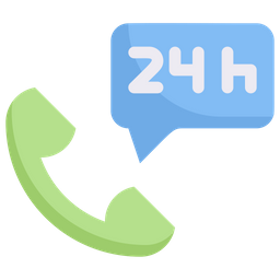 24 Hour Customer Service  Icon