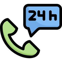 24 Hour Customer Service  Icon