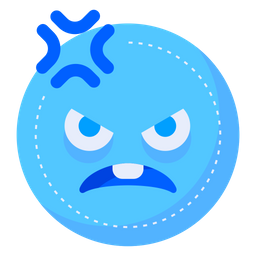 Angry Face  Icon