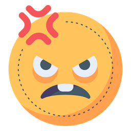 Angry Face  Icon