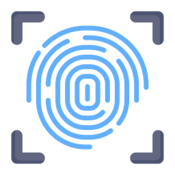 Biometrische Verifizierung  Symbol