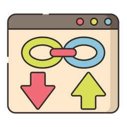 Backlink Building  Icon