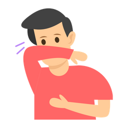 Sneezing Coughing Allergy Icon