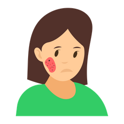 Skin Allergy Face Allergy Dermatology Icon