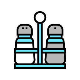 Salt And Pepper Saucer  Icon