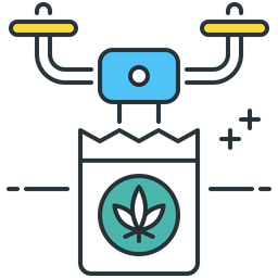 Cannabis Drone Delivery  Icon