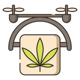 Cannabis Drone Delivery  Icon