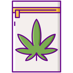 Zip Von Cannabis Gras Tute Symbol